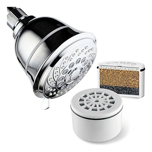 Aquacare By Hotelspa Cabezal De Ducha Con Filtro Grande 4 Cr 0
