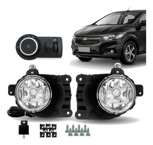 Kit Farol Auxiliar De Milha Onix 2012 2013 2014 2015 2016 0