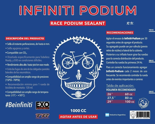 Liquido Sellador Tubelees  Race Podium Sealant X 1 Litro 1