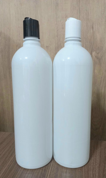 Botella Pet Blanca Modelo Alto 1lt Tapa Disc Top Pack X20 1