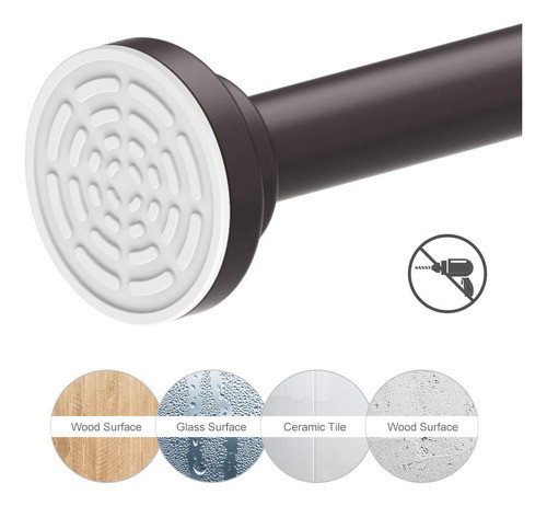 Ausemku - Barra De Cortina De Ducha De Tensin  Nunca Se Oxid 1