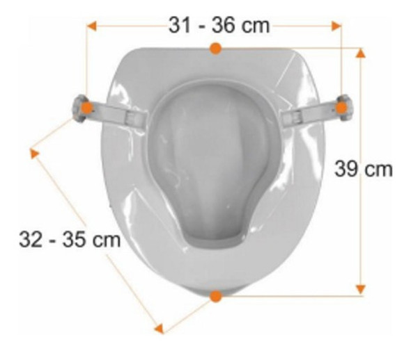 Asiento Suplemento Eleva Inodoro Con Ancho Regulable Y Tapa 1 Asiento Suplemento Eleva Inodoro Con Ancho Regulable Y Tapa 1