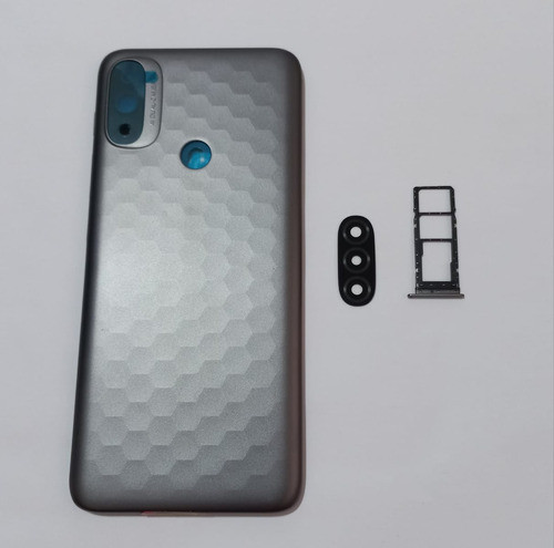 Kit Tampa Traseira + Lente + Gaveta Moto E20 Novo 0
