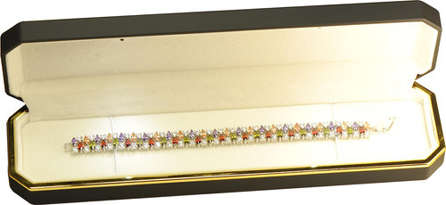 Alhajero Con Iluminacion Led Estuche Octogonal Negro 1