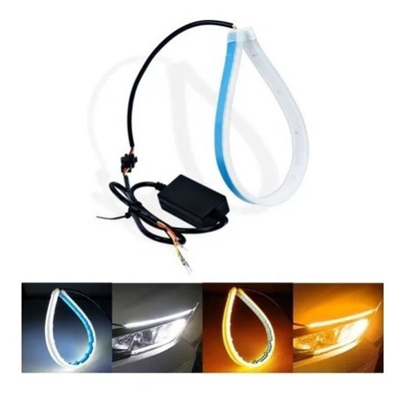 Tira Led Drl Flexible 60 Cm Secuencial Interior / Exterior 1
