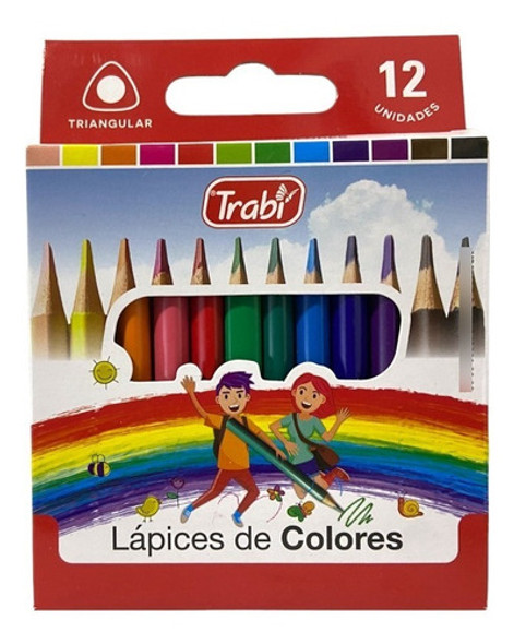 Lapices De Colores Trabi Cortos X 12 Colores 1