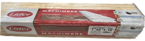 Machimbre Lider 1  X 6  X 3,05mt - Pino Calidad Premium 0