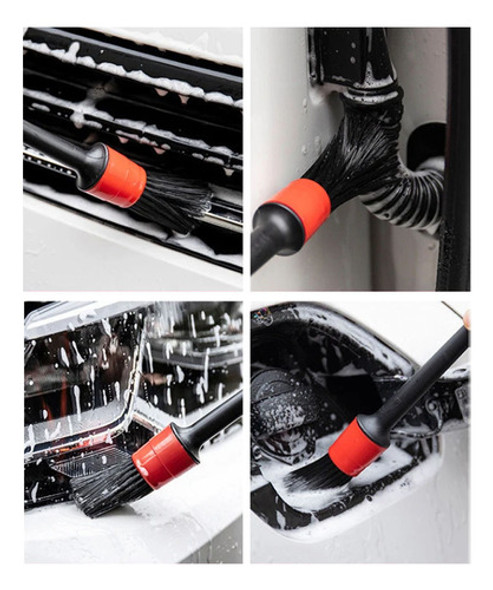 Kit 5 Brocha Pincel Premium Para Detailing Exterior 1