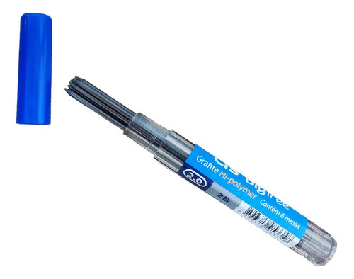 Grafite 2.0mm 2b Cis Bigtree Hi-polymer Estojo C/ 6 Grafites 0