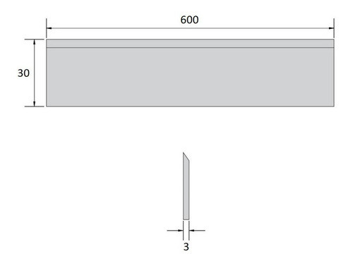 Facas Para Desempeno 600x30x3mm (par) - Cód. 5050.38 1