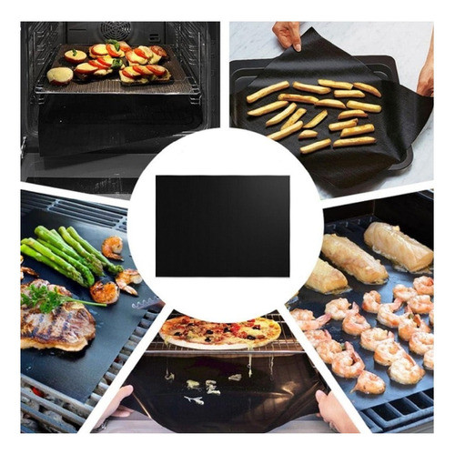 Laminas Teflón Antiadherente Parrilla Horno Bbq 33x40cm 1