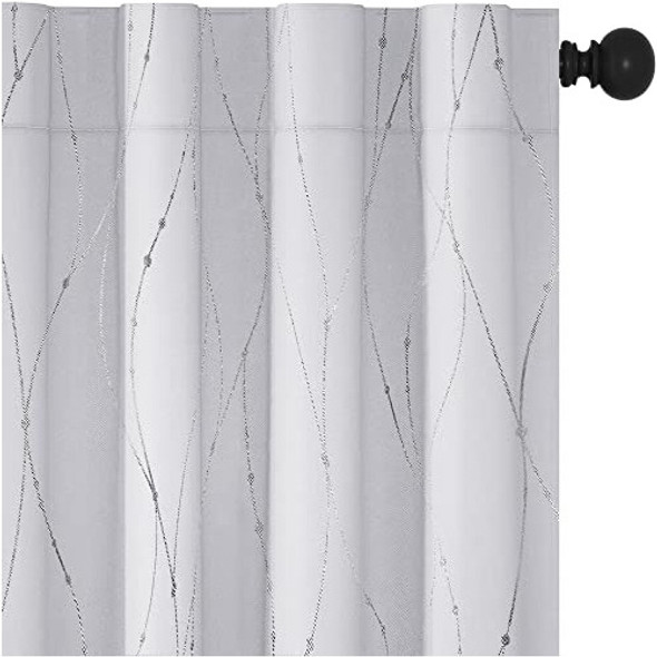 Deconovo - Cortinas Blancas Con Bloqueo De Luz Para Dormitor 0