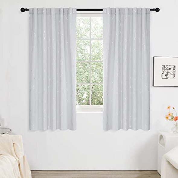Deconovo - Cortinas Blancas Con Bloqueo De Luz Para Dormitor 1