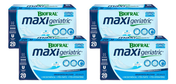 Absorvente Geriátrico Para Pós-operatório Uso Adulto 80 Unid 0 Absorvente Geriátrico Para Pós-operatório Uso Adulto 80 Unid 0