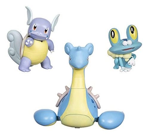 Figura De Batalla De Pokémon, Paquete De 3 Temas Tipo Agua C 0