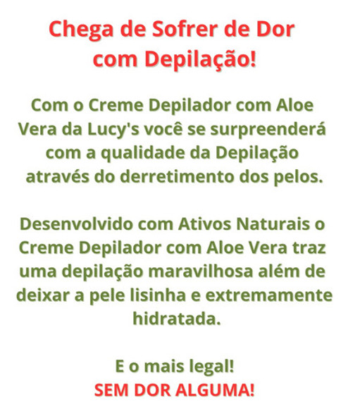 Kit Creme Depilador E Gel Calmante Botica Brasil Lucy's. 1