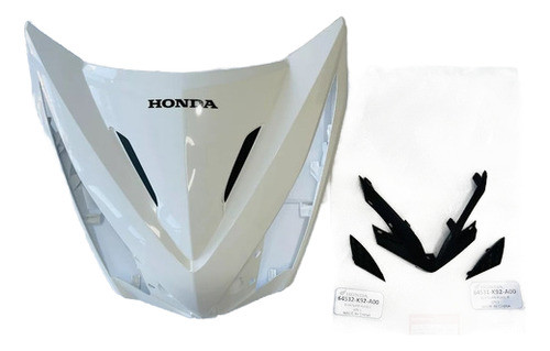 Frente Pechera Y Parrilla Honda Wave 110 S Blanco Original 0
