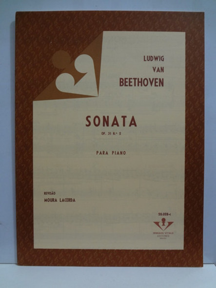 Partitura Piano Sonata Op. 31 Nº 2 Beethoven  Casella 1