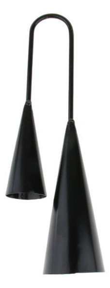 1 Peça Tone Duplo Sino De Metal Cowbell Vaca Sino 0