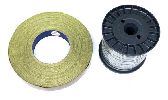 Kit 1 Metro Fita Teflon 2,5cm  + Fita Resistência 3 X 0,10mm 1