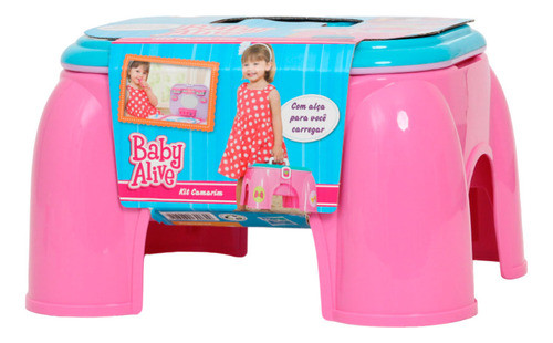 Kit Camarim Infantil Maleta Baby Alive 15 Itens Cotiplás 0