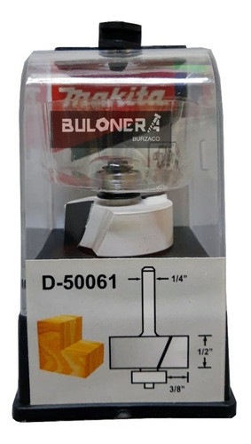 Fresa Ranura De  Rebaje 3/8 Makita D-50061 Rul.1/2 Router Bb 0