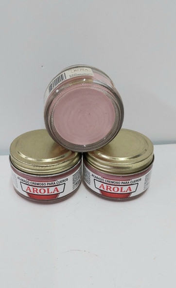 Crema Para Cuero Arola Pote 60 Cc Color Rosa 1