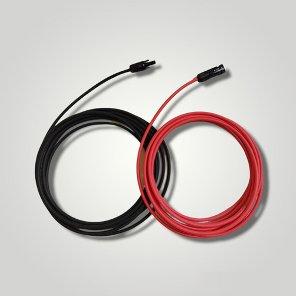 Cabo Fotovoltaico 4mm 10m Preto + 10m Vermelho + Mc4 Staubli 0