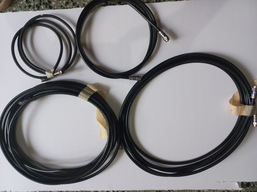 4 Cables Coaxil Coaxial Rg6 Televisión C/ Conect Trslx 6lmg 0