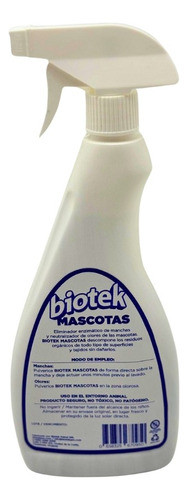 Mascotas Eliminador De Olores Y Manchas Biotek - Ecologico 1