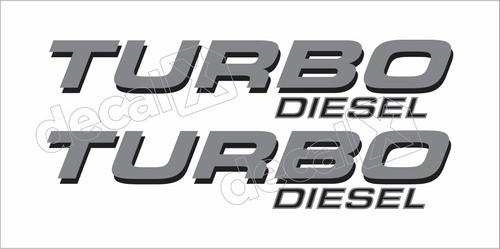 Emblema Adesivo Caçamba F250 Turbo Diesel Prata/preto Fgc 1