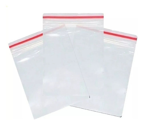 100 Sacos Saquinho Zip Lock Hermético 14x20 Resistente 0