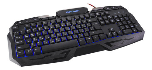 Teclado Gamer Luces Led Usb Español Crown Tienda Virtual 0