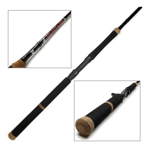 Caña Embarcado Mar Mustad Vantage Fx 6'6 1tr 18-32lb Frontal 1