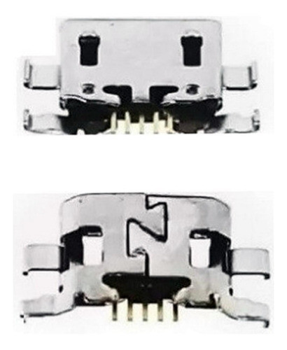 Kit Com 02 Conectores Carga Para Moto C Plus Xt1723 Xt1724 0