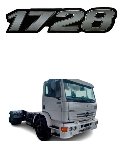 Emblema Lateral 1728 Resinado Mercedes 1728 1