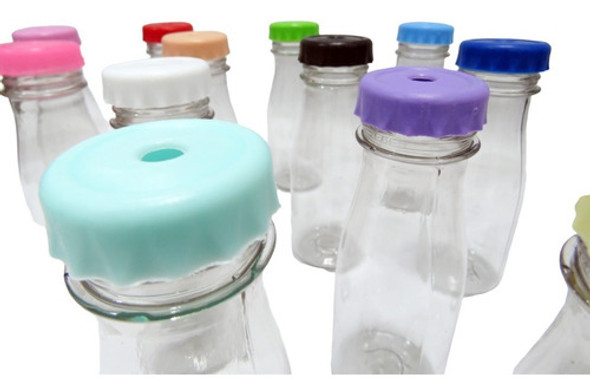 50 Botellitas Souvenir Tapa Silicona (8 Colores) - Candy Bar 0