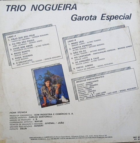 Lp Trio Nogueira - Garota Especial 1