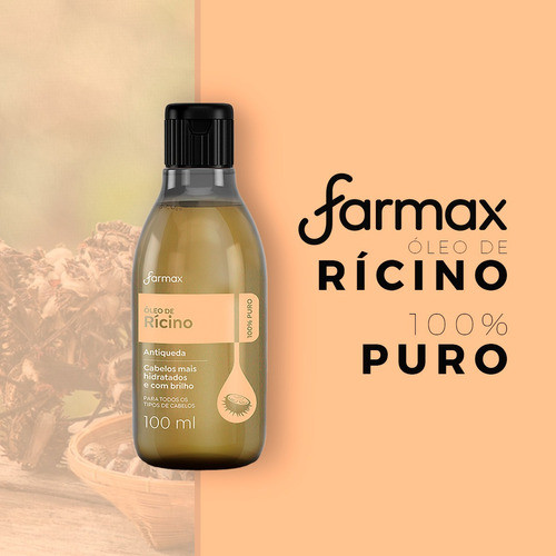 Kit 3 Un Óleo Capilar E Corporal - Farmax - Ricino - 100ml 1