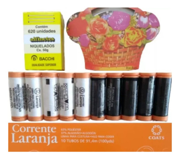 Kit P/costura C/linhas, Alfinetes N°29 E Agulhas De Mão 0
