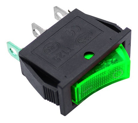 Llave Tecla Univ. C/luz Verde 0