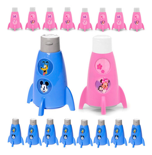 10 Garrafinhas Foguete Minnie E Mickey Lembrancinha De Festa 0