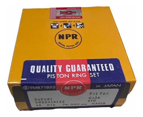 Juego Kit Aros Suzuki Swift Gti 1990-1997 Npr Japonés 0