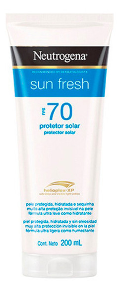 Neutrogena Sun Fresh Protector Solar Crema Fps 70 200ml 6c 0 Neutrogena Sun Fresh Protector Solar Crema Fps 70 200ml 6c 0
