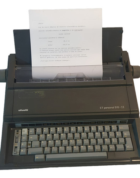 Maquina De Escribir Olivetti Et Personal 510-ii - Usada - 0