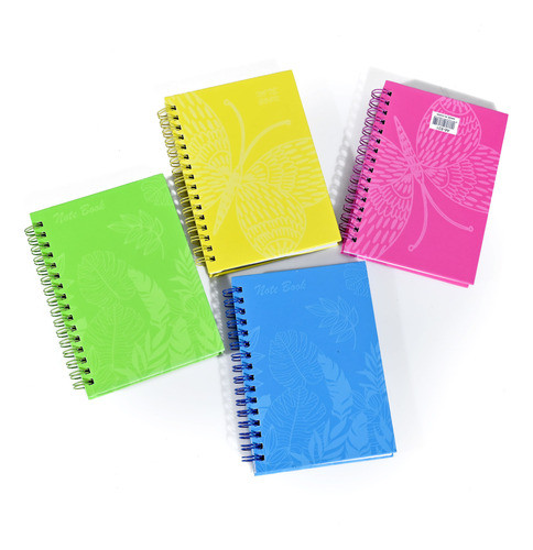 Libreta A6 Tapa Dura Rosada Fluo - Goldin Papelería 0