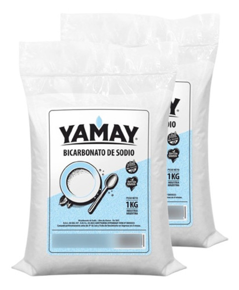 Bicarbonato De Sodio Yamay Bolsa 1 Kilo Sin Tacc Pack X 2 0 Bicarbonato De Sodio Yamay Bolsa 1 Kilo Sin Tacc Pack X 2 0