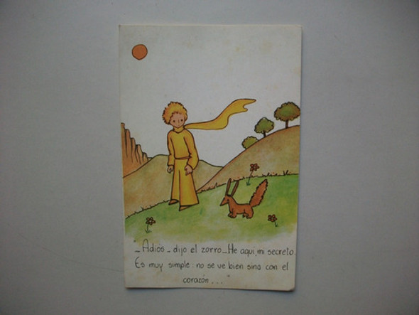 Antigua Tarjeta Postal El Principito 0
