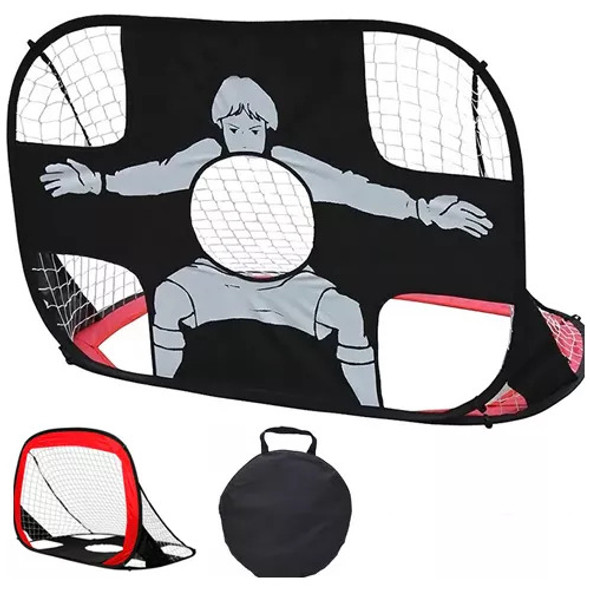 Gol De Futebol Portátil Alvo De Futebol Dobrável De Dupla Fi 0