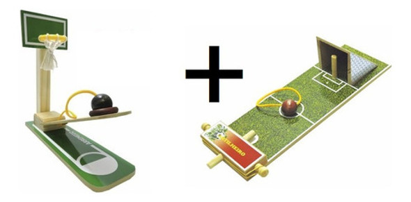 Kit Arremesso E Artilheiro Brinquedo Pedagógico Maninho Mdf 0